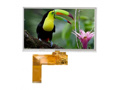 7寸液晶屏 普清40pin RGB接口 帶電阻觸摸